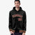 Custom Black Crimson-Gold Varsity Full-Snap Letterman Classic Hoodie Jacket