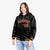 Custom Black Crimson-Gold Varsity Full-Snap Letterman Classic Hoodie Jacket