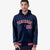 Custom Navy Red-White Varsity Full-Snap Letterman Classic Hoodie Jacket