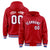 Custom Red White-Black Varsity Full-Snap Letterman Classic Hoodie Jacket