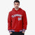 Custom Red White-Black Varsity Full-Snap Letterman Classic Hoodie Jacket