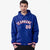 Custom Royal Blue White-Red Varsity Full-Snap Letterman Classic Hoodie Jacket