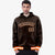 Custom Brown Orange-White Varsity Full-Snap Letterman Classic Hoodie Jacket