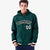 Custom Green Black-White Varsity Full-Snap Letterman Classic Hoodie Jacket