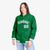 Custom Kelly Green Gray-White Varsity Full-Snap Letterman Classic Hoodie Jacket