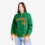 Custom Kelly Green Red-Gold Varsity Full-Snap Letterman Classic Hoodie Jacket