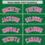 Custom Kelly Green Pink-White Varsity Full-Snap Letterman Classic Hoodie Jacket