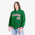 Custom Kelly Green Pink-White Varsity Full-Snap Letterman Classic Hoodie Jacket