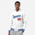 Custom White Royal Blue Varsity Full-Snap Letterman Classic Hoodie Jacket