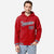 Custom Red Nacy-White Varsity Full-Snap Letterman Classic Hoodie Jacket