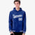 Custom Royal Blue White Varsity Full-Snap Letterman Classic Hoodie Jacket