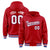 Custom Red White-Black Varsity Full-Snap Letterman Classic Hoodie Jacket