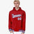 Custom Red White-Black Varsity Full-Snap Letterman Classic Hoodie Jacket