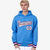 Custom Powder Blue White-Red Varsity Full-Snap Letterman Classic Hoodie Jacket