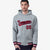 Custom Gray Red-Navy Varsity Full-Snap Letterman Classic Hoodie Jacket