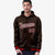 Custom Brown White-Red Varsity Full-Snap Letterman Classic Hoodie Jacket