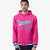 Custom Pink White-Royal Blue Varsity Full-Snap Letterman Classic Hoodie Jacket