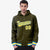 Custom Olive Gold-White Varsity Full-Snap Letterman Classic Hoodie Jacket