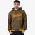 Custom Brown Crimson-Gold Varsity Full-Snap Letterman Classic Hoodie Jacket