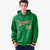 Custom Kelly Green Old Gold-Black Varsity Full-Snap Letterman Classic Hoodie Jacket