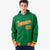 Custom Kelly Green Red-Gold Varsity Full-Snap Letterman Classic Hoodie Jacket