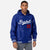 Custom Royal Blue White Varsity Full-Snap Letterman Classic Hoodie Jacket