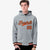 Custom Gray Orange-Black Varsity Full-Snap Letterman Classic Hoodie Jacket