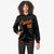 Custom Black Orange-Black Varsity Full-Snap Letterman Classic Hoodie Jacket