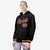 Custom Black Crimson-Gold Varsity Full-Snap Letterman Classic Hoodie Jacket