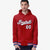 Custom Red White-Black Varsity Full-Snap Letterman Classic Hoodie Jacket