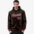 Custom Brown White-Red Varsity Full-Snap Letterman Classic Hoodie Jacket