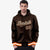 Custom Brown Orange-White Varsity Full-Snap Letterman Classic Hoodie Jacket