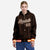 Custom Brown Orange-White Varsity Full-Snap Letterman Classic Hoodie Jacket