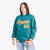 Custom Aqua Orange-White Varsity Full-Snap Letterman Classic Hoodie Jacket