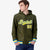 Custom Olive Gold-White Varsity Full-Snap Letterman Classic Hoodie Jacket