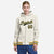 Custom Cream Navy-Gold Varsity Full-Snap Letterman Classic Hoodie Jacket