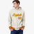 Custom Cream Gold-Red Varsity Full-Snap Letterman Classic Hoodie Jacket