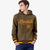 Custom Brown Crimson-Gold Varsity Full-Snap Letterman Classic Hoodie Jacket