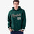 Custom Green Black-White Varsity Full-Snap Letterman Classic Hoodie Jacket