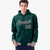 Custom Green Black-White Varsity Full-Snap Letterman Classic Hoodie Jacket