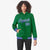 Custom Kelly Green Royal Blue-White Varsity Full-Snap Letterman Classic Hoodie Jacket