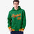 Custom Kelly Green Red-Gold Varsity Full-Snap Letterman Classic Hoodie Jacket