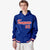 Custom Royal Blue Red-White Varsity Full-Snap Letterman Classic Hoodie Jacket