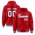 Custom Red White-Black Varsity Full-Snap Letterman Classic Hoodie Jacket