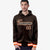 Custom Brown Orange-White Varsity Full-Snap Letterman Classic Hoodie Jacket