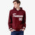 Custom Crimson White Varsity Full-Snap Letterman Classic Hoodie Jacket