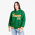 Custom Kelly Green Orange-White Varsity Full-Snap Letterman Classic Hoodie Jacket