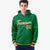 Custom Kelly Green Old Gold-Black Varsity Full-Snap Letterman Classic Hoodie Jacket