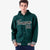 Custom Green Black-White Varsity Full-Snap Letterman Classic Hoodie Jacket