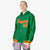 Custom Kelly Green Red-Gold Varsity Full-Snap Letterman Classic Hoodie Jacket